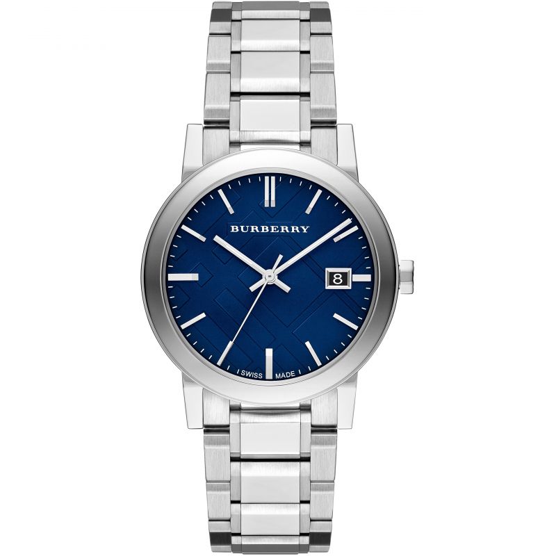 Burberry BU9031 Men's The City 38mm Steel Blue Watch
