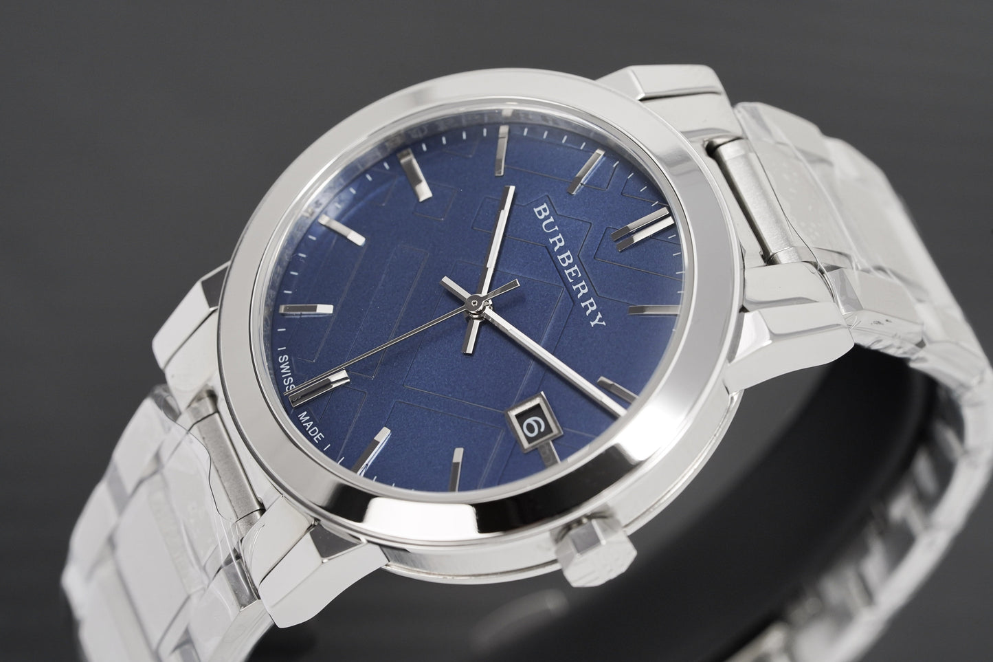 Burberry BU9031 Men's The City 38mm Steel Blue Watch