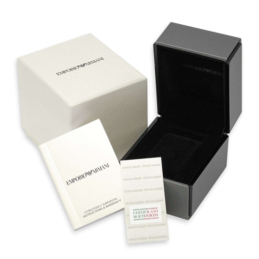 Reloj automático para mujer Emporio Armani AR1769 Gianni T-Bar color crema