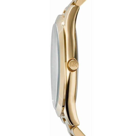 Reloj Michael Kors MK3264 Slim Runway dorado y rosa para mujer