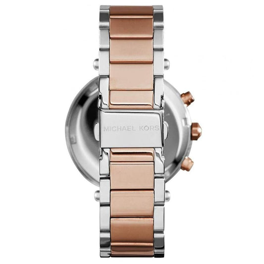 Reloj cronógrafo Michael Kors MK6141 Parker para mujer en oro rosa