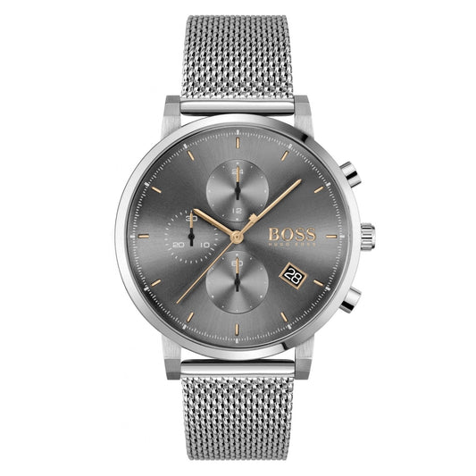 Reloj Hugo Boss Associate para hombre, acero cepillado, oro rosa HB1513807