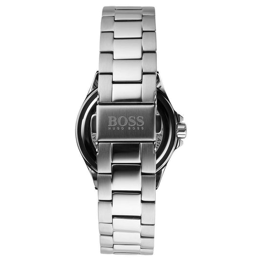 Reloj Hugo Boss 1502444 Premiere de acero inoxidable en tono plateado con esfera en oro rosa para mujer