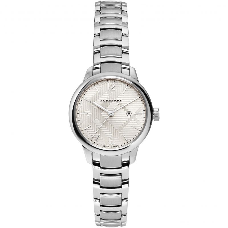 Reloj Burberry BU10108 para mujer, plateado, The Classic, 32 mm