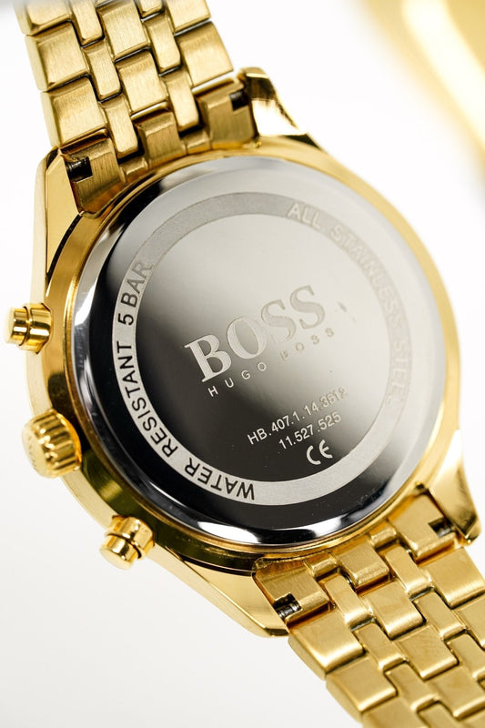 Reloj Hugo Boss Associate para hombre, oro amarillo y azul, HB1513841