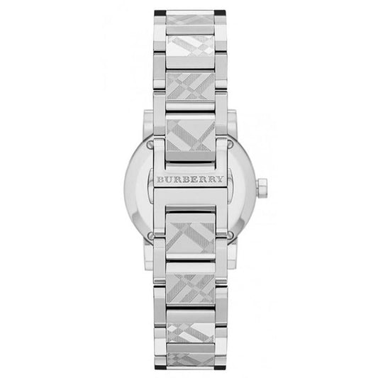 Reloj Burberry BU9233 The City para mujer, plateado, grabado, 26 mm