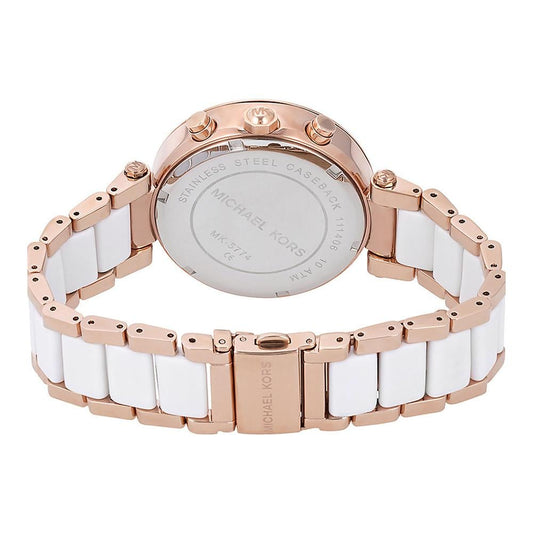 Reloj cronógrafo Michael Kors MK5774 Parker para mujer en oro rosa