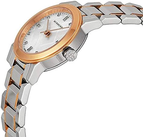 Reloj Burberry para mujer The City Diamonds de 26 mm en oro rosa bicolor BU9214