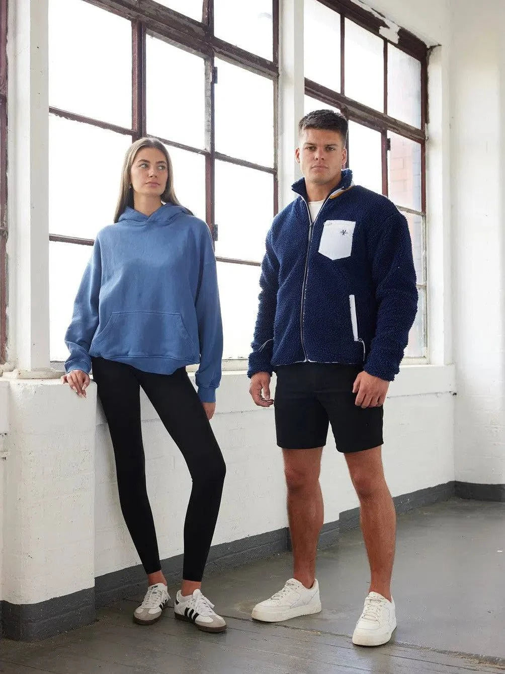 Sherpa Fleece Dark Navy - Bascora