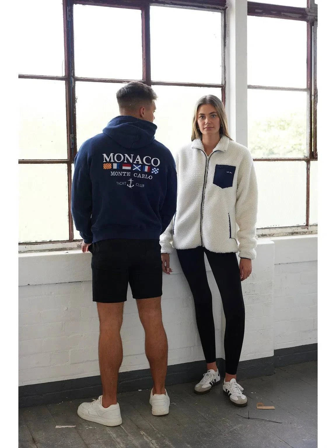Monaco Heavyweight Hoodie Navy - Bascora