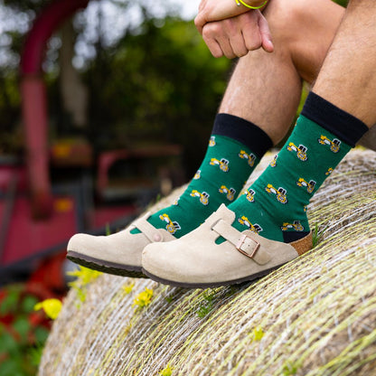 Tractor Bamboo Socks – Comfort Cuff