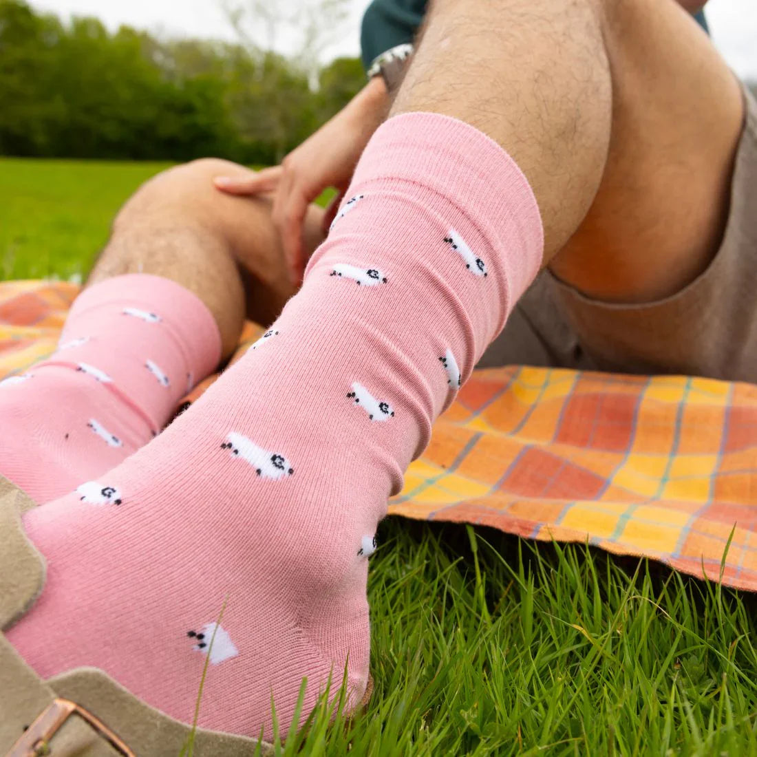 Sheep Bamboo Socks – Comfort Cuff