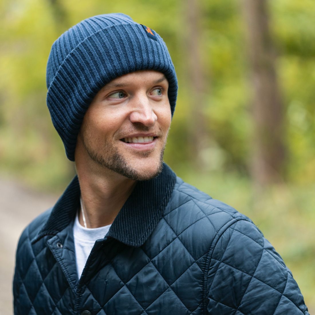Organic Cotton Beanie – Navy