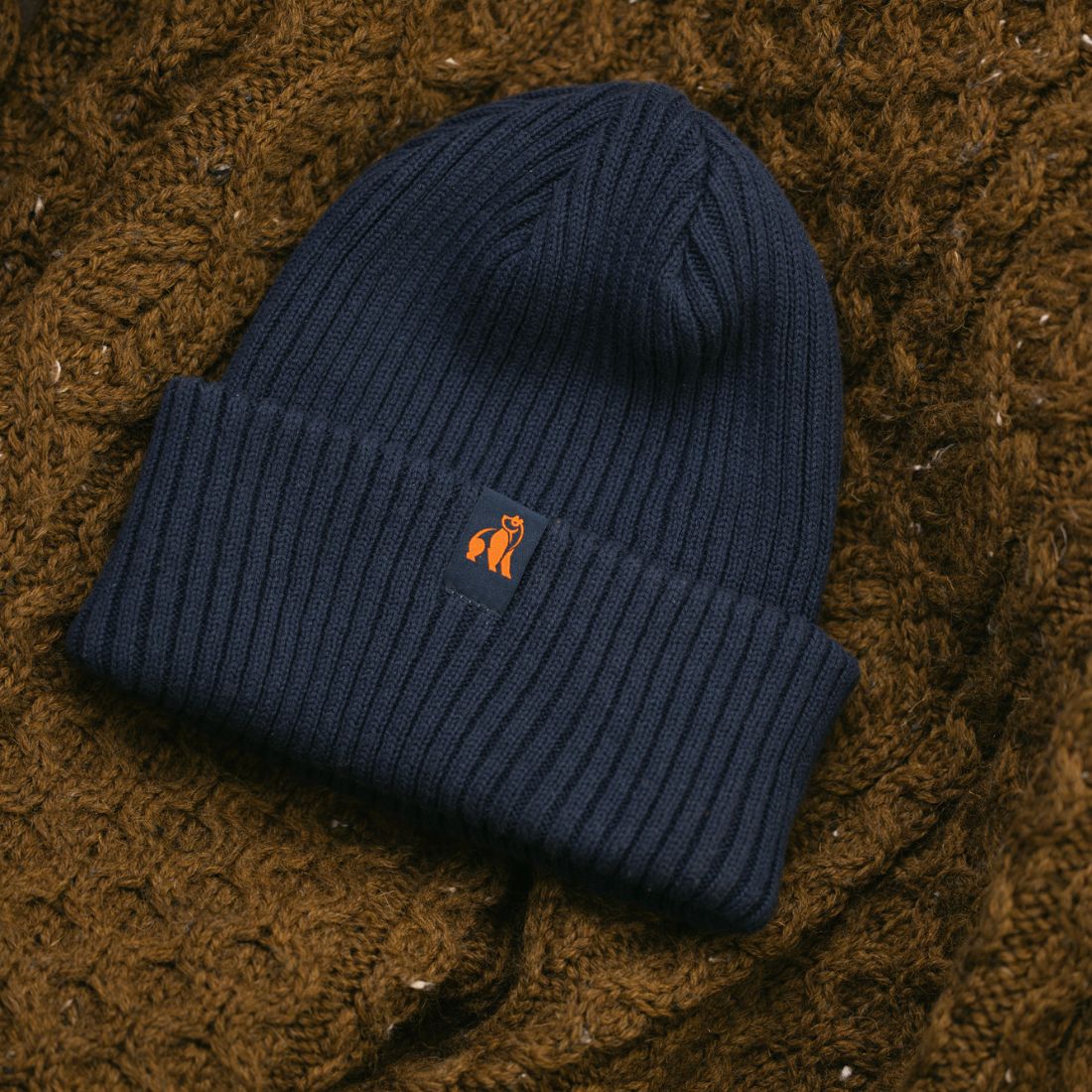 Organic Cotton Beanie – Navy