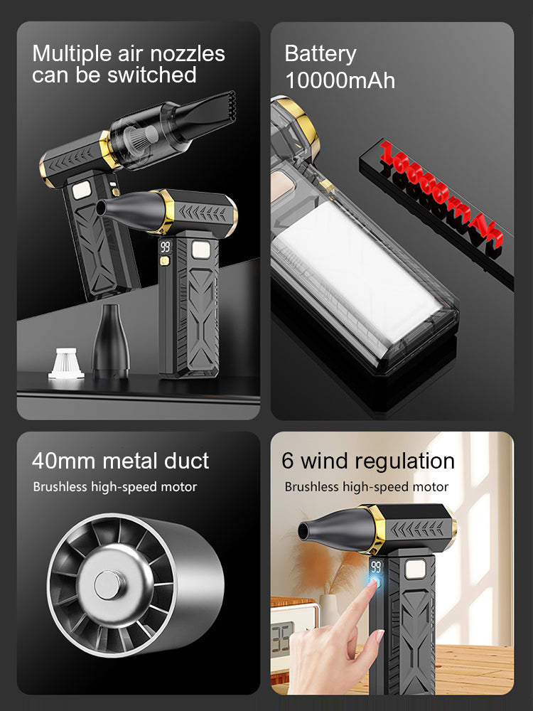 High-Power Turbo Jet Fan - 400,000 RPM Brushless Motor Blower