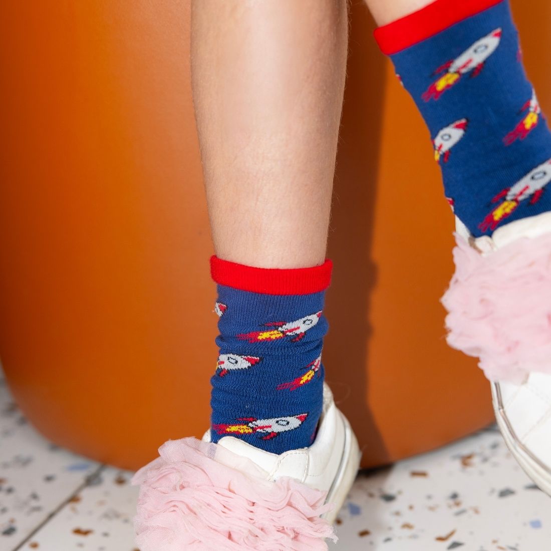 Rocket Matching Bamboo Socks – Adult & Child