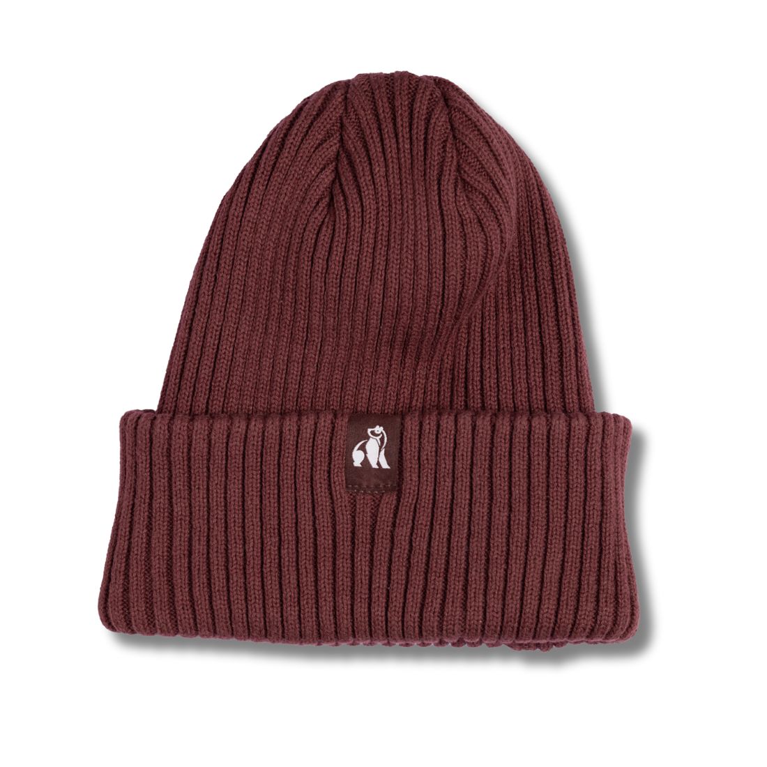 Organic Cotton Beanie – Burgundy