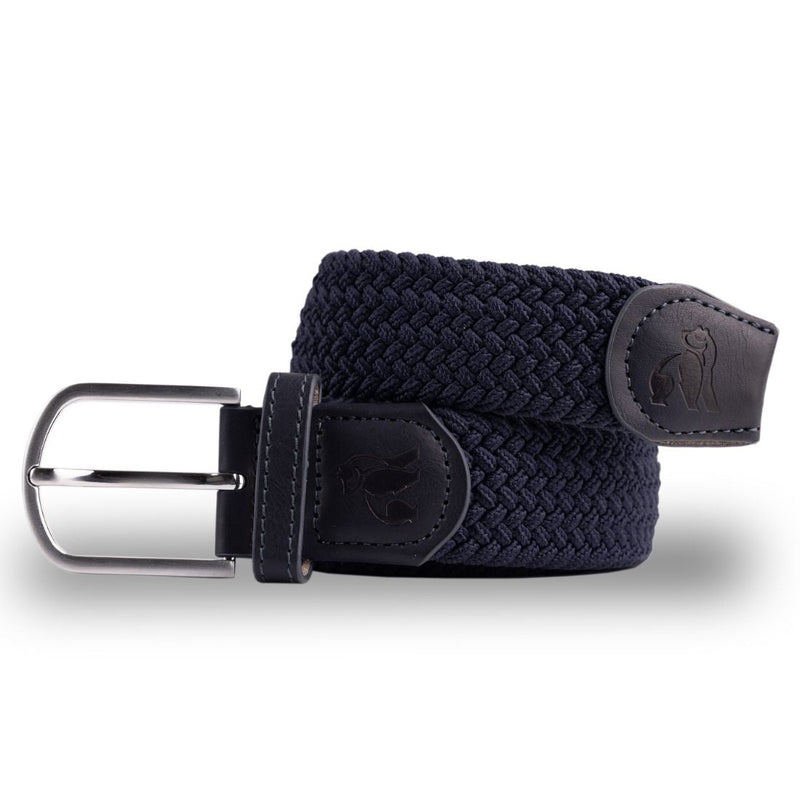 Swole Panda Woven Belt in Navy