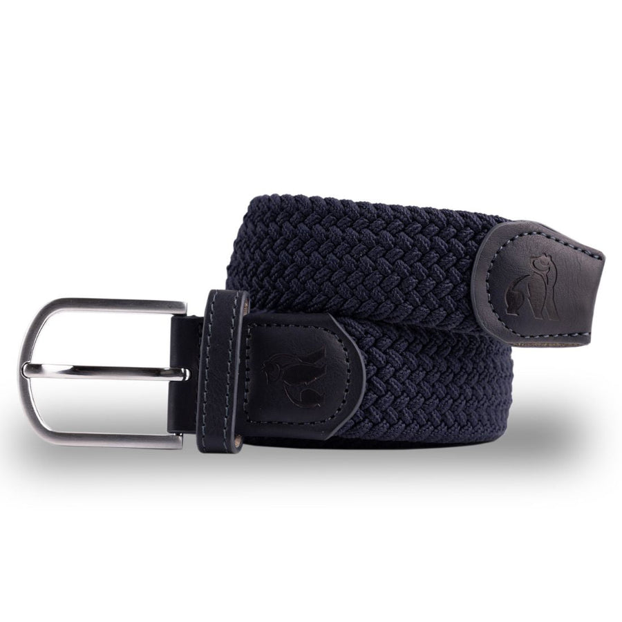 Swole Panda Woven Belt in Navy