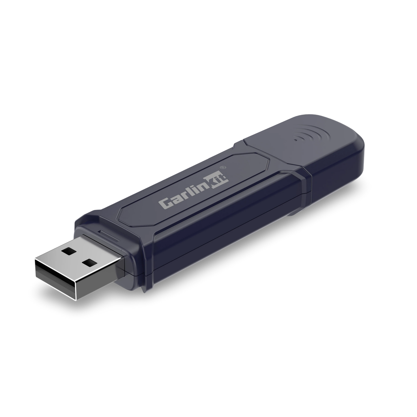 USB flash drive with Carlin logo on a white background