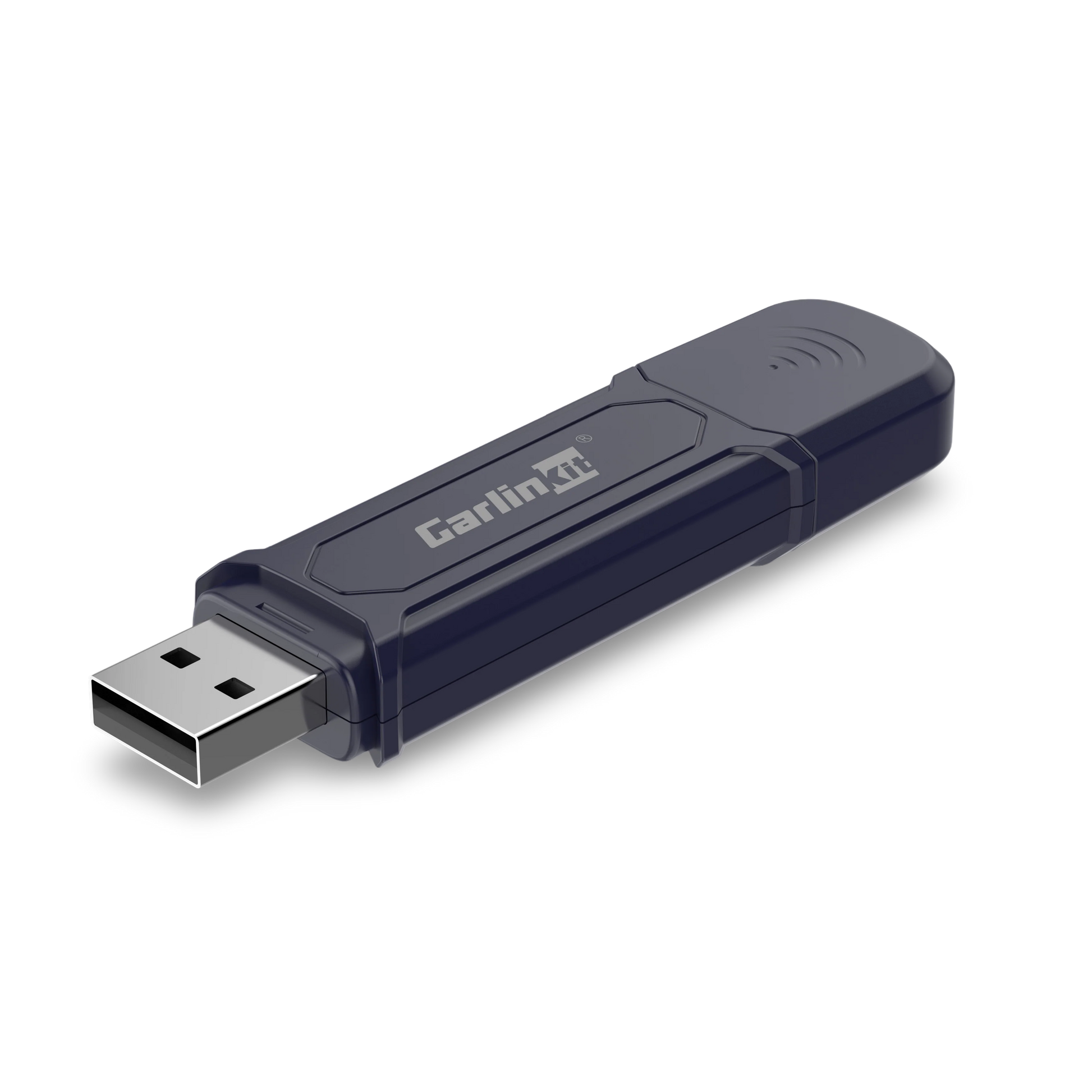 USB flash drive with Carlin logo on a white background