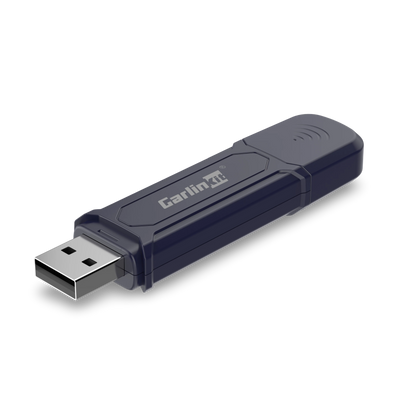 USB flash drive with Carlin logo on a white background