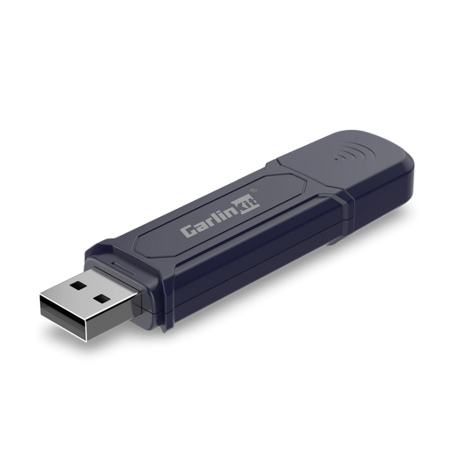 USB flash drive with Carlin logo on a white background