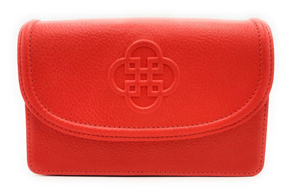 Heidi Leather Designer Clutch