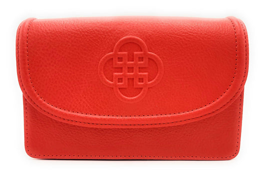 Heidi Leather Designer Clutch