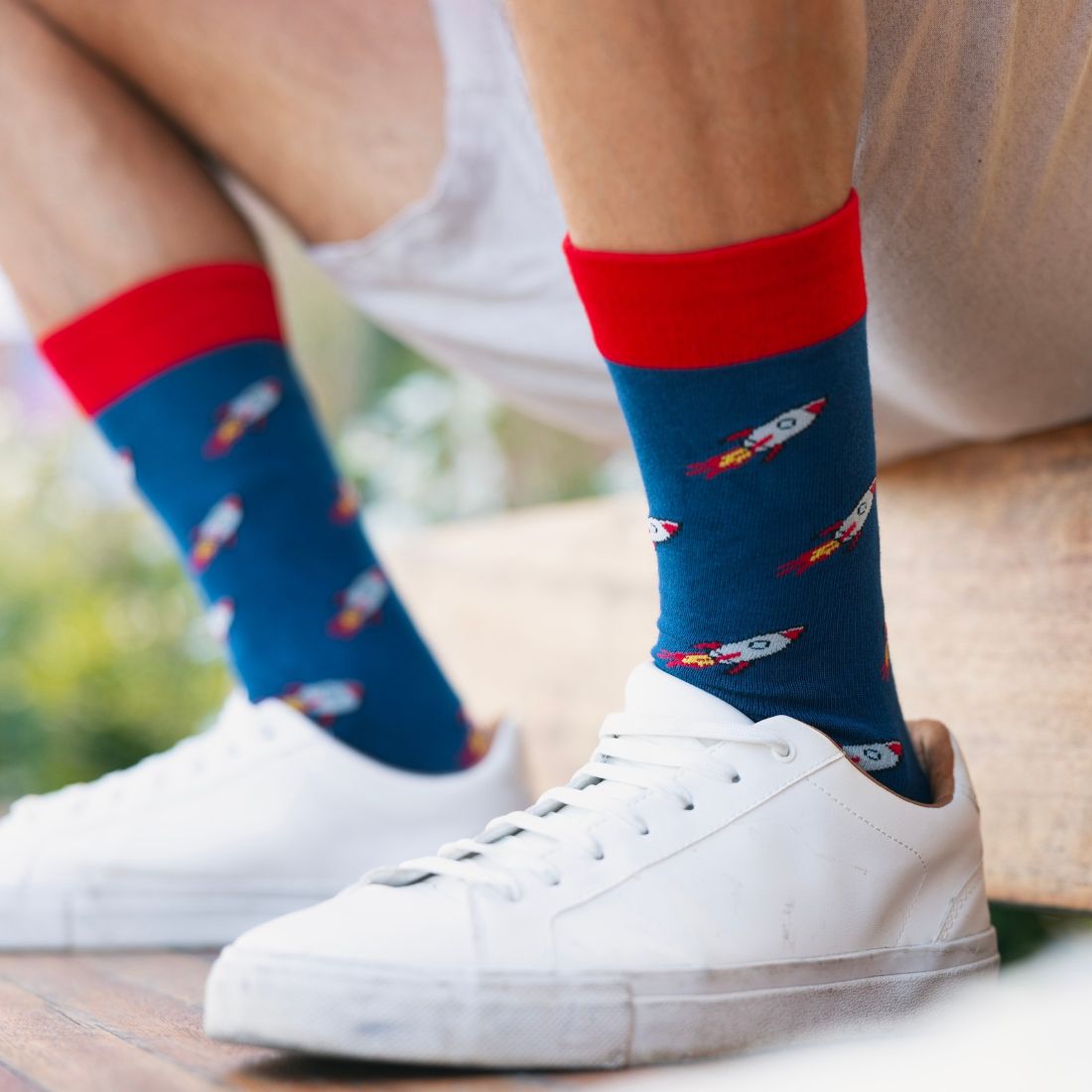 Rocket Matching Bamboo Socks – Adult & Child