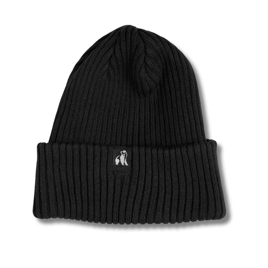 Organic Cotton Beanie – Black
