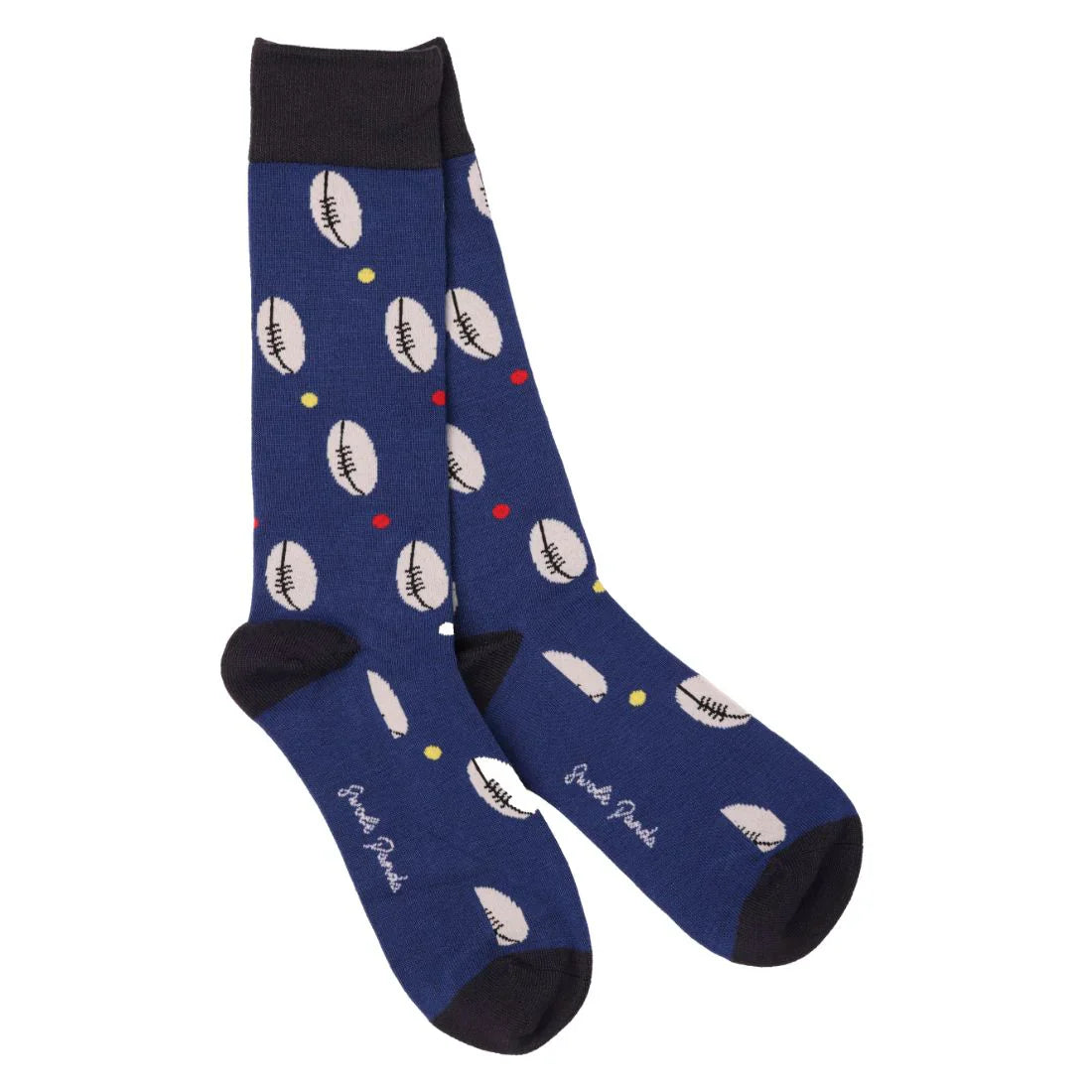 Rugby Ball Bamboo Socks – Comfort Cuff