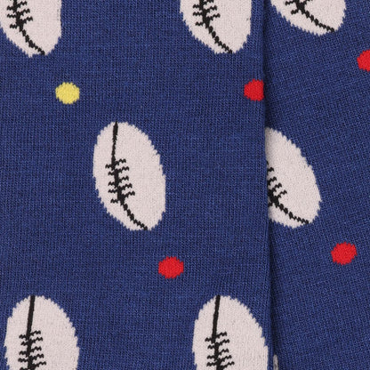 Rugby Ball Bamboo Socks – Comfort Cuff