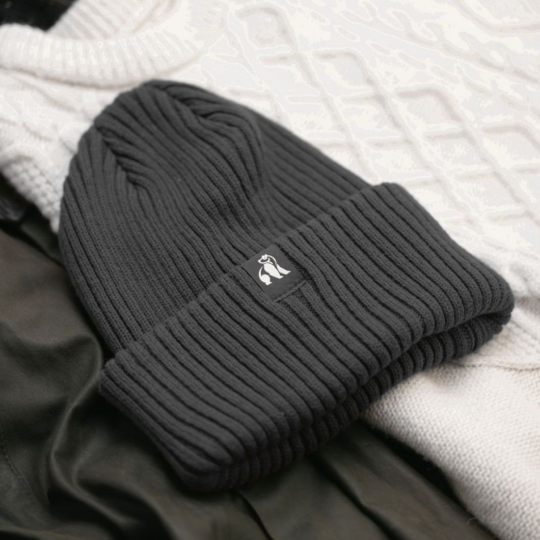 Organic Cotton Beanie – Black
