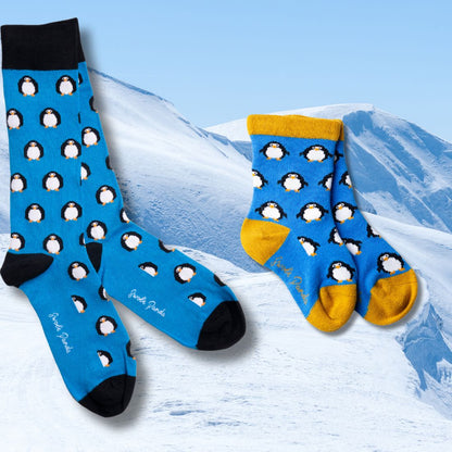 Penguin Matching Bamboo Socks – Adult & Child