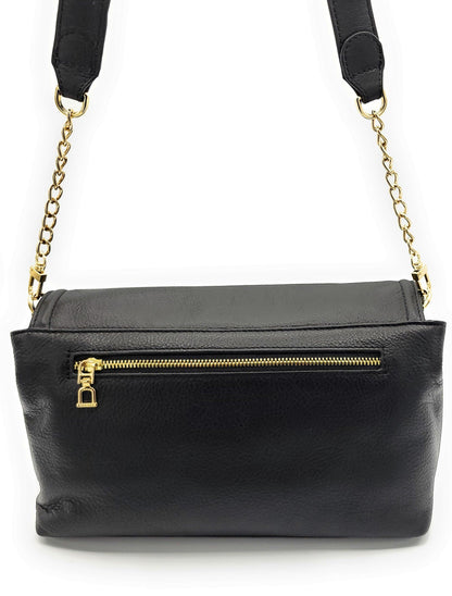 Orla Leather Flapover Handbag