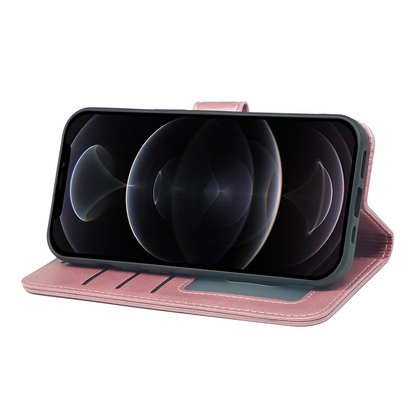 iPhone 14 Series Book Flip Case Leather Wallet