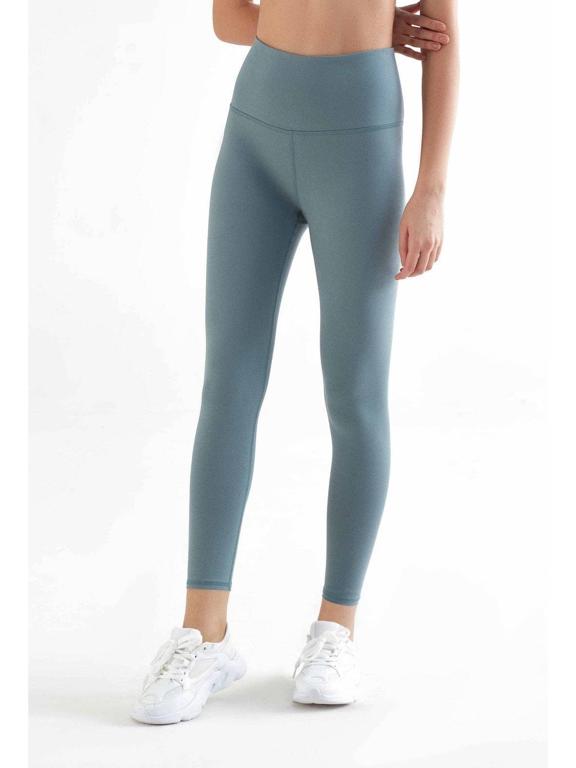 Earth Wardrobe Organic Cotton High-Rise 7/8 Stretch Leggings: Womens