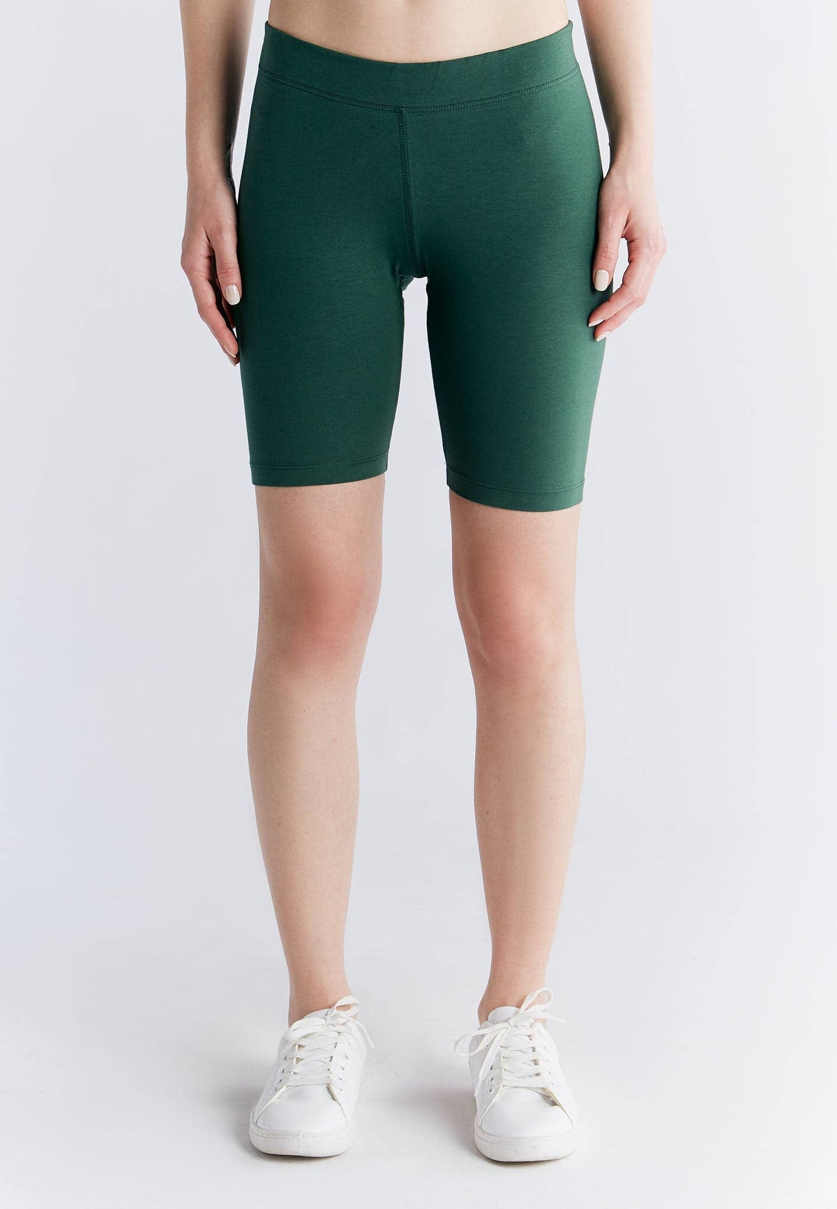 Organic High-Waisted Stretch Shorts for Women