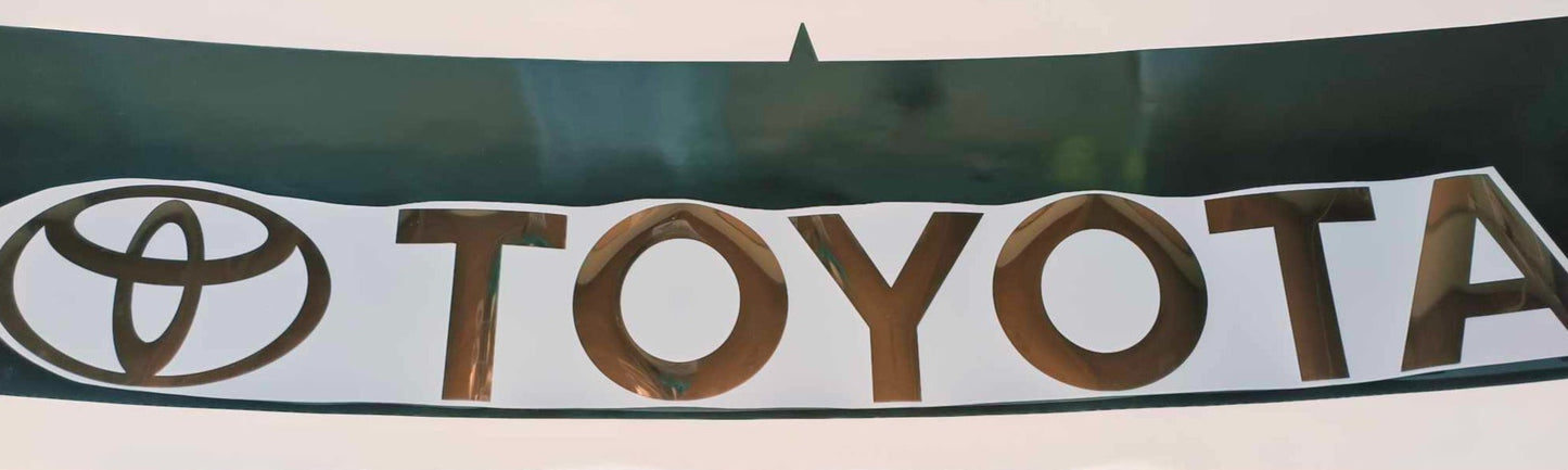 Toyota Custom Vinyl Sunstrip - Universal Fit 140cm 150cm 160cm