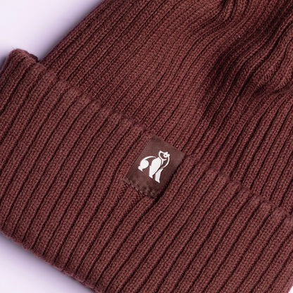 Organic Cotton Beanie – Burgundy