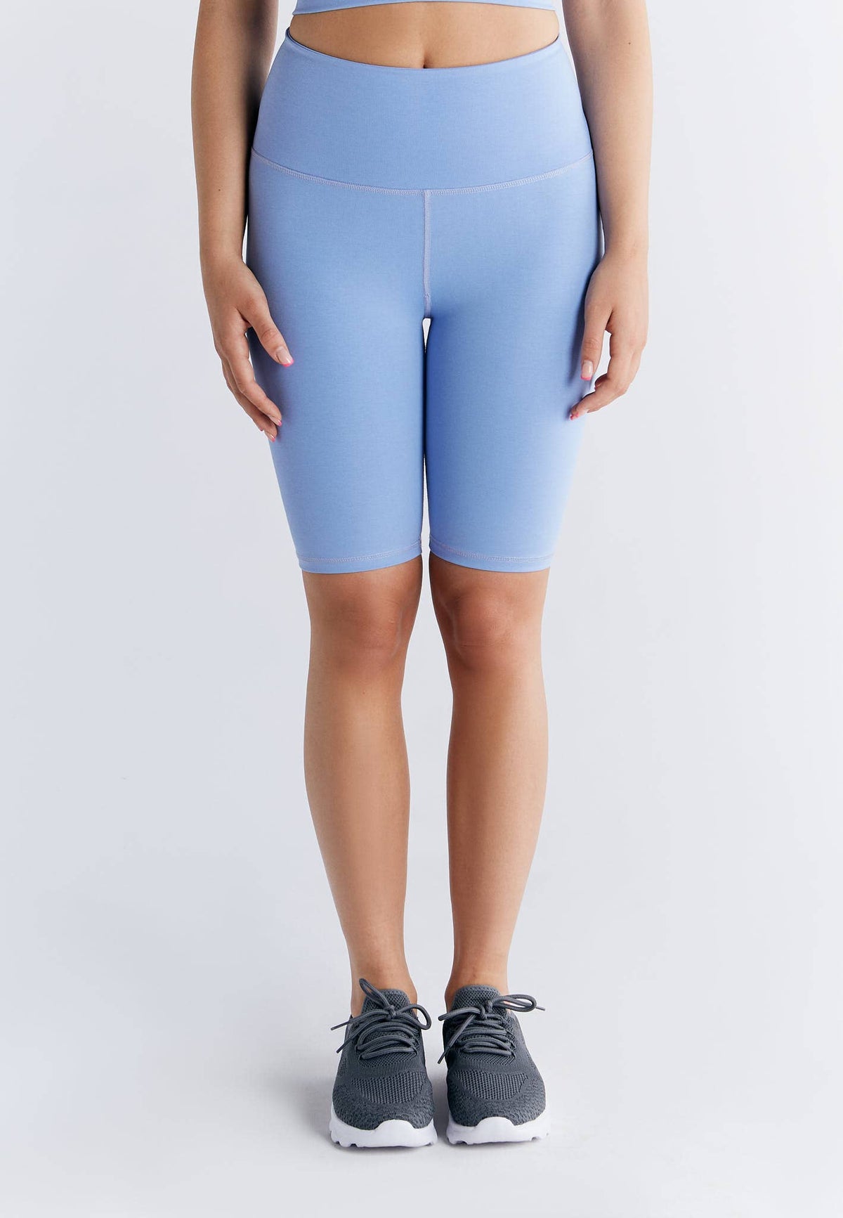 Earth Wardrobe Organic Cotton High-Waisted Stretch Shorts: Womens