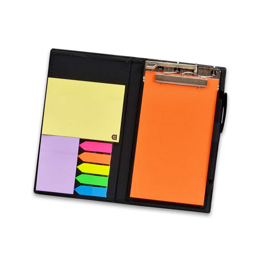 Organizador de escritorio para regalo: notas adhesivas, blocs de notas y portalápices (blanco)