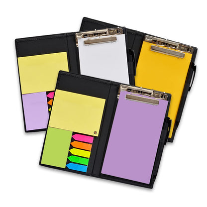 Organizador de escritorio para regalo: notas adhesivas, blocs de notas y portalápices (blanco)