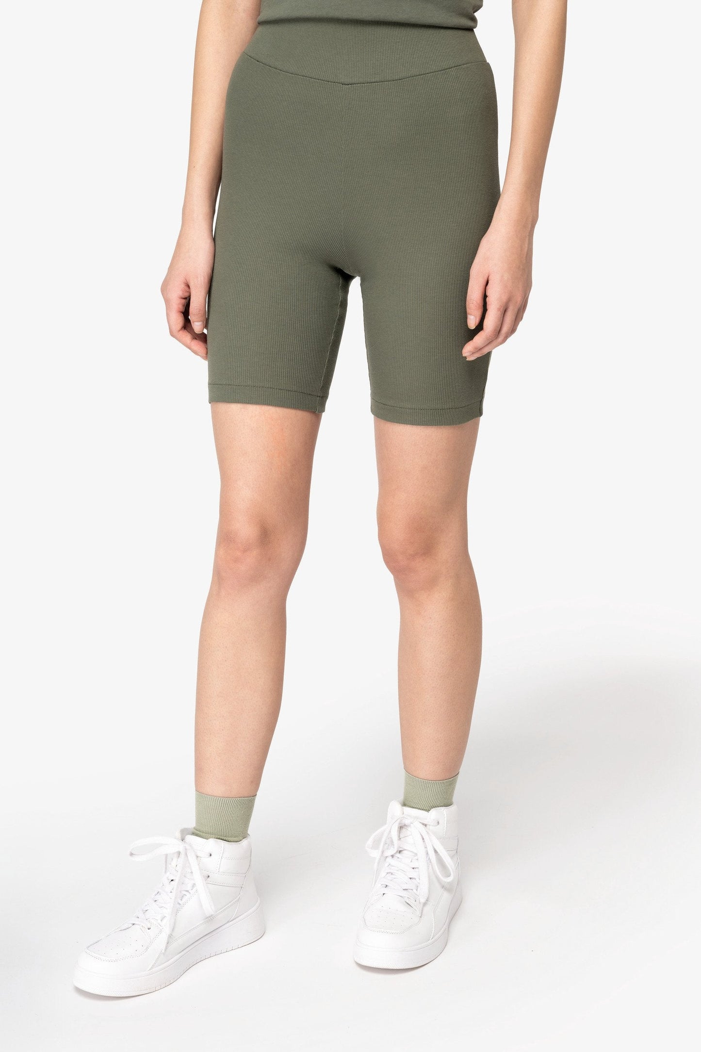 Organic Cotton Ribbed Shorts – Womens