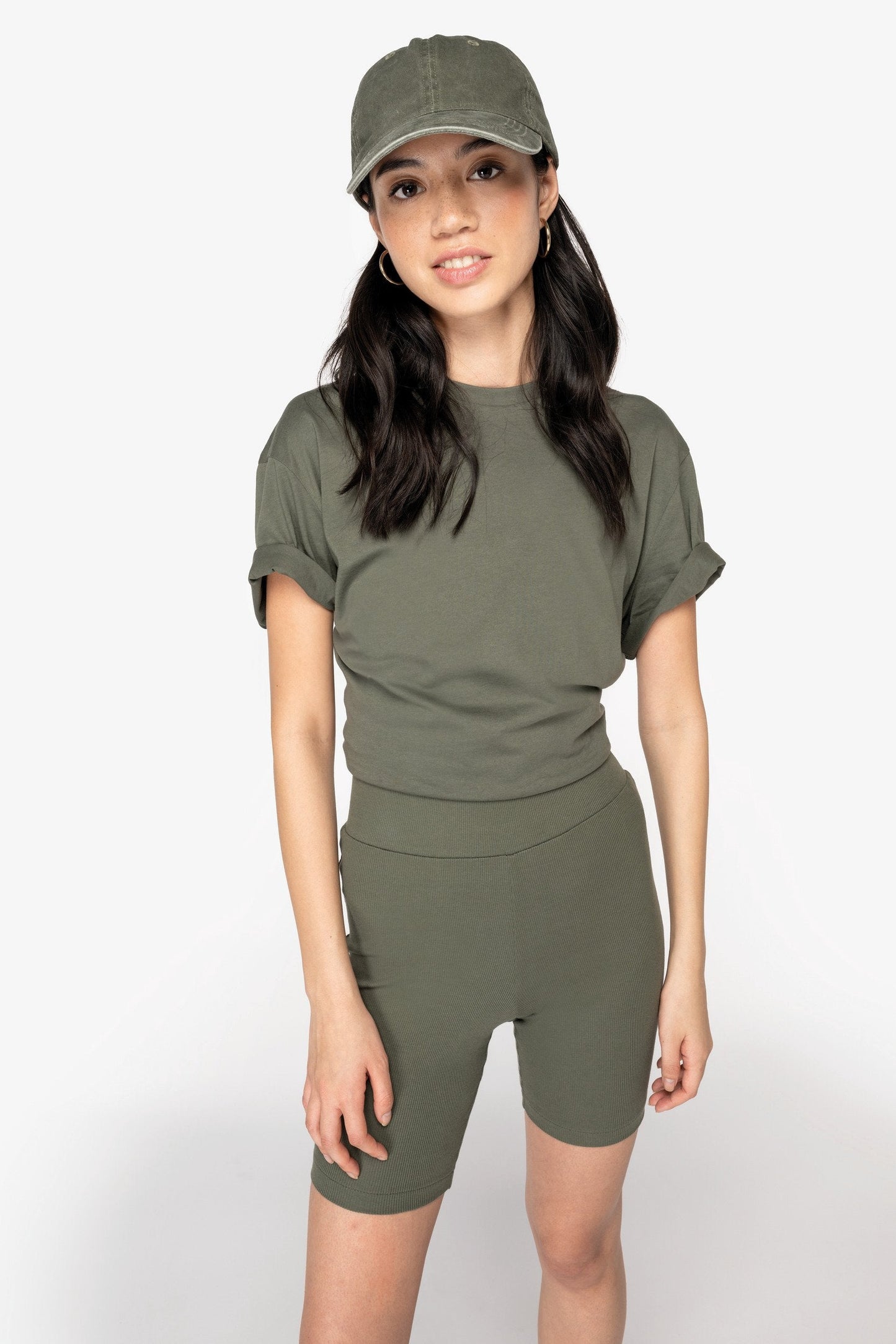 Organic Cotton Ribbed Shorts – Womens