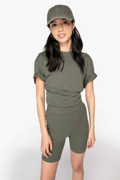 Organic Cotton Ribbed Shorts – Womens