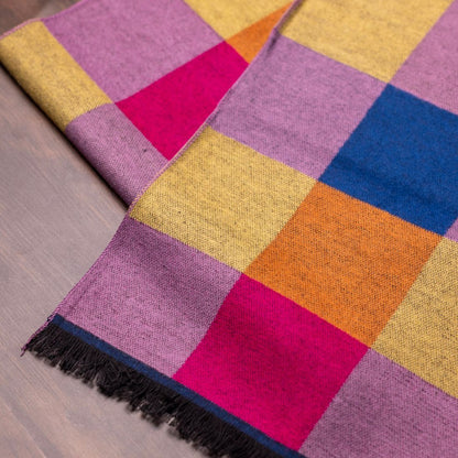 Bamboo Scarf – Bright Check