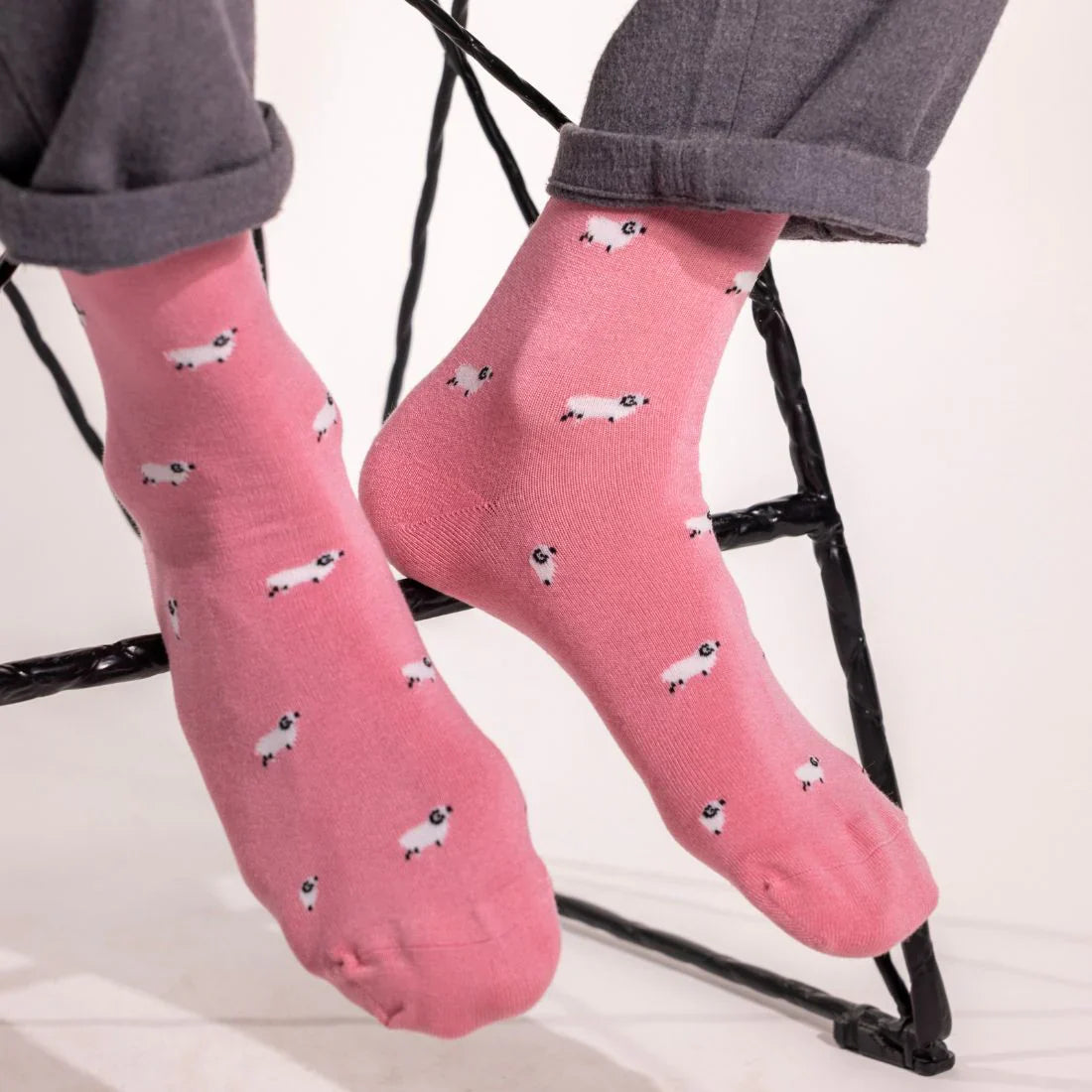 Sheep Bamboo Socks – Comfort Cuff