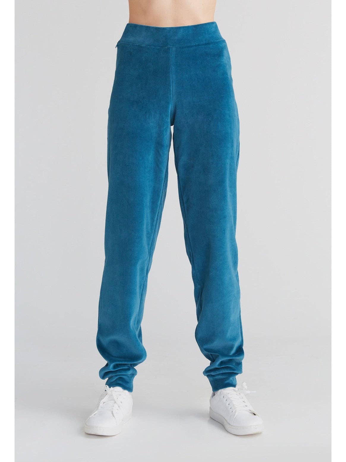 Earth Wardrobe Organic Cotton Soft Fleece Cuffed Sweatpants: Womens